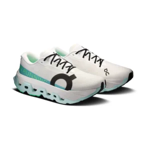 On Cloudmonster 3 Hyper Blanco con Verde