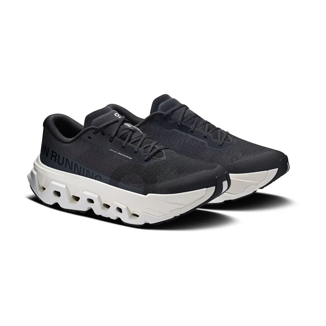 On Cloudmonster 3 Hyper Negro con Suela Blanca