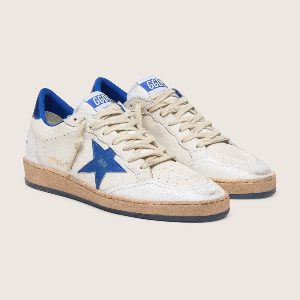 Golden Goose Ball Star Estrella Azul – vista frontal