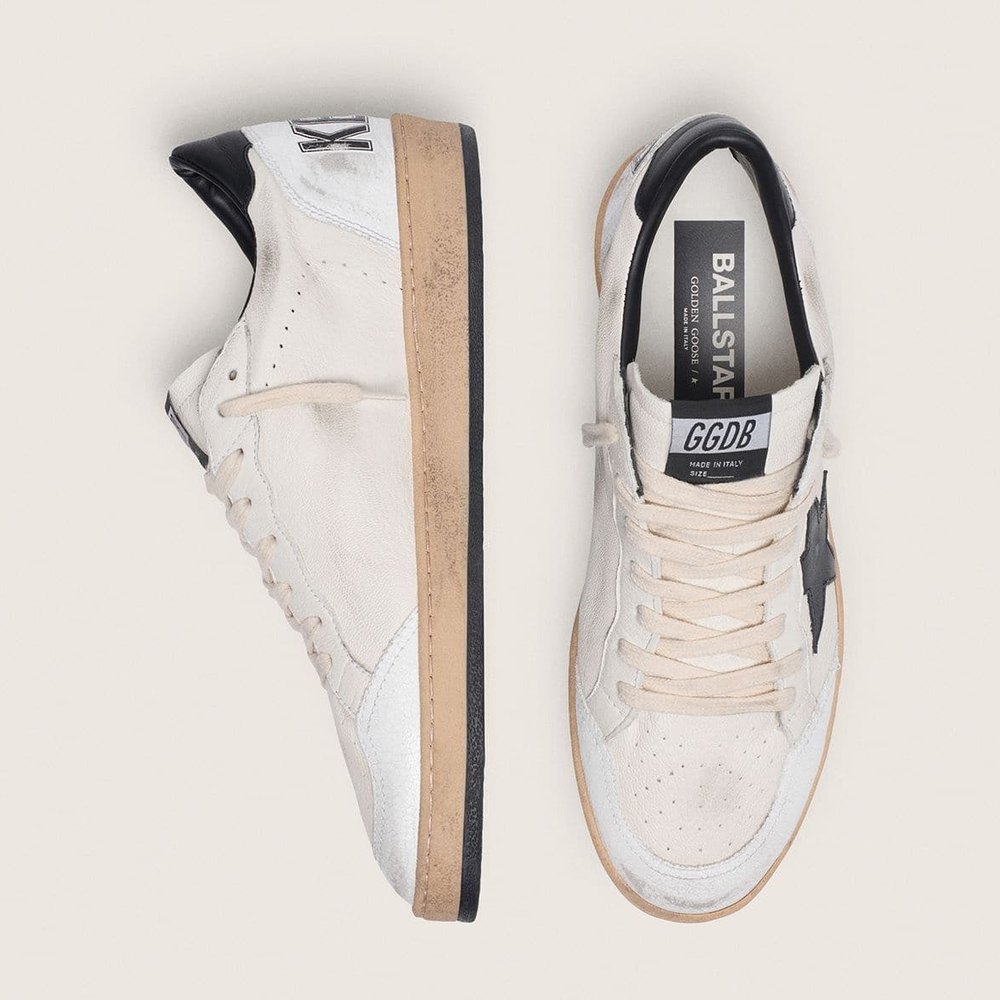 Golden Goose Ball Star Estrella Negra – vista superior