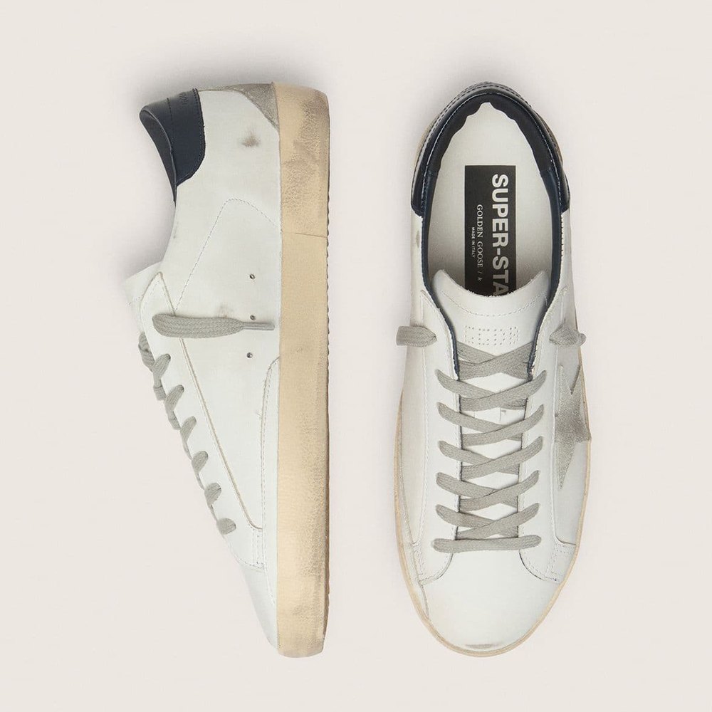 Golden Goose Super-Star con Azul – vista superior