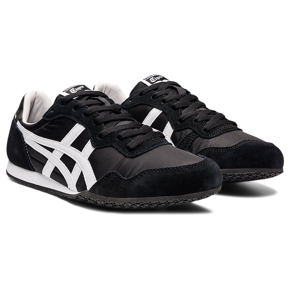 Onitsuka Tiger Serrano Negro con Blanco - vista frontal
