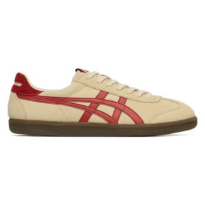 Onitsuka Tiger Tokuten Beige con Rojo - vista lateral