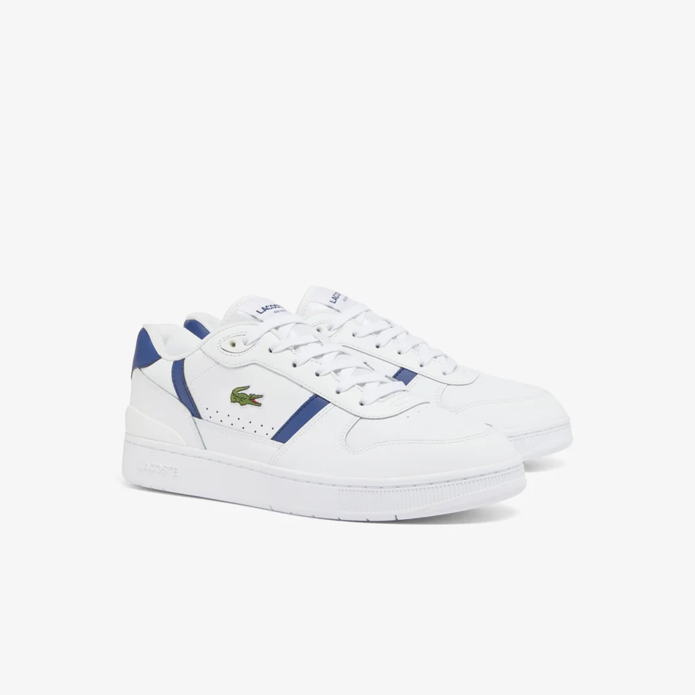 Lacoste T-Clip Set Leather Blanco con Azul - Imagen 2